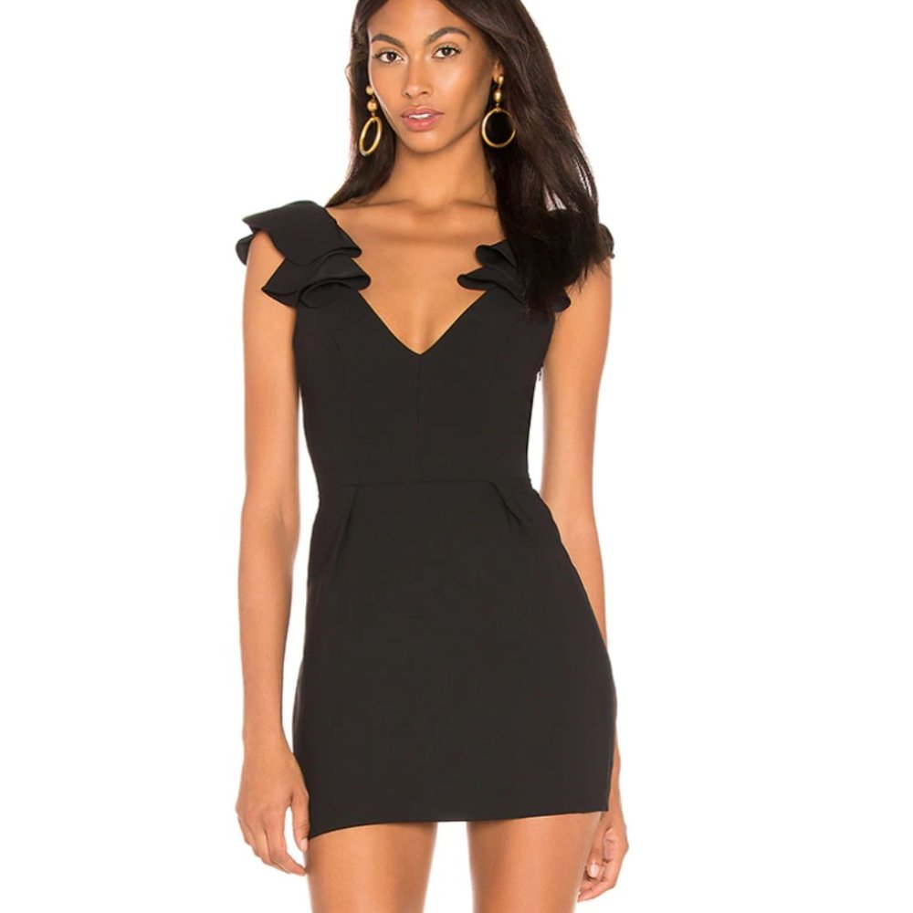 Amanda Uprichard Gimlet Dress, Size S, Black